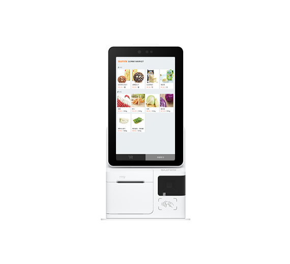 Totem self-service compacto — Totem compacto para balcão, quiosques e atendimento expresso.